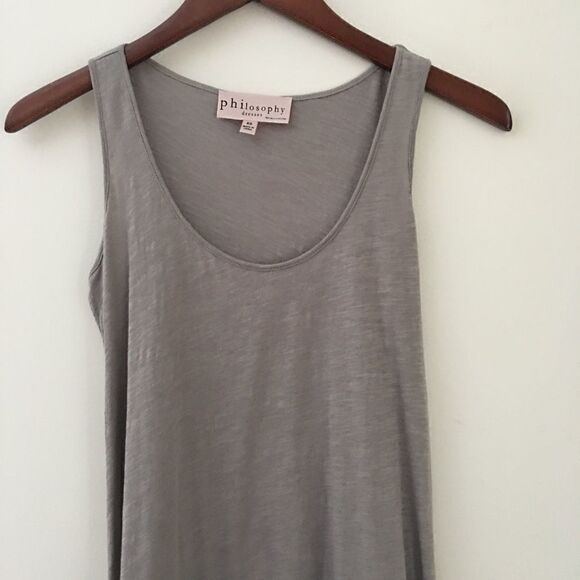 Philosophy gray asymmetrical tank dress | Size XS - Picture 9 of 9